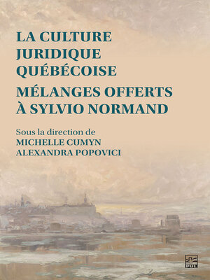 cover image of La culture juridique québécoise